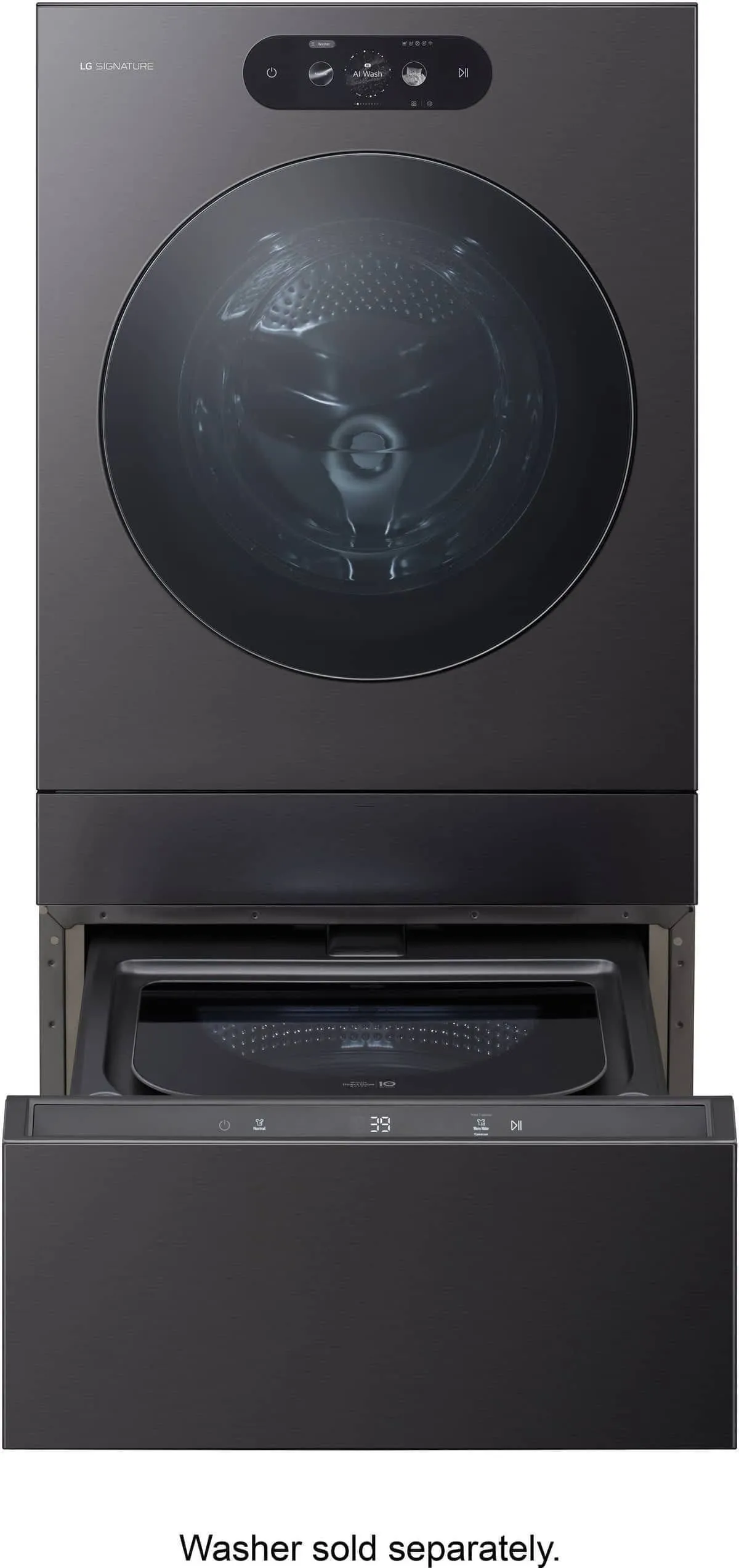 LG SideKick pedestal washer drawer open